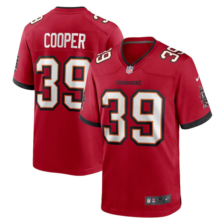 Men Tampa Bay Buccaneers 39 Chris Cooper Nike Red Game NFL Jersey